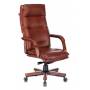 Кресло Бюрократ T-9927WALNUT светло-коричневый Leather Eichel кожа крестовина металл/дерево купить  по выгодным ценам