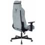 Игровое кресло Knight N1 Fabric серо-голубой Light-28 с подголов. крестовина металл (KNIGHT N1 SKY) купить  по выгодным ценам