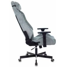 Игровое кресло Knight N1 Fabric серо-голубой Light-28 с подголов. крестовина металл (KNIGHT N1 SKY)