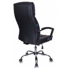 Кресло руководителя Бюрократ T-8000SL/BL+BLACK черный искусственная кожа крестовина хром