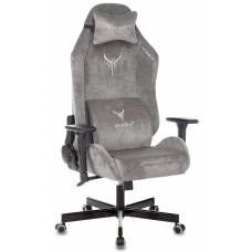 Игровое кресло Knight N1 Fabric серый Light-19 с подголов. крестовина металл (KNIGHT N1 GREY)