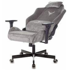 Игровое кресло Knight N1 Fabric серый Light-19 с подголов. крестовина металл (KNIGHT N1 GREY)