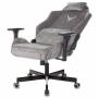 Игровое кресло Knight N1 Fabric серый Light-19 с подголов. крестовина металл (KNIGHT N1 GREY) купить  по выгодным ценам