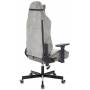 Игровое кресло Knight N1 Fabric серый Light-19 с подголов. крестовина металл (KNIGHT N1 GREY) купить  по выгодным ценам