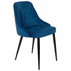Стул для кухни Бюрократ KF-5_2 комплект 2шт темно-синий Velvet 29 металл черный на ножках (KF-5/VELV29_2)
