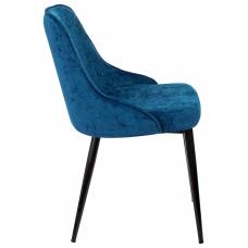 Стул для кухни Бюрократ KF-5_2 комплект 2шт темно-синий Velvet 29 металл черный на ножках (KF-5/VELV29_2)