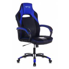 Игровое кресло Бюрократ VIKING 2 AERO черный/синий искусст.кожа/ткань крестовина пластик