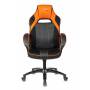Игровое кресло Бюрократ VIKING 2 AERO черный/оранжевый искусст.кожа/ткань крестовина пластик купить  по выгодным ценам