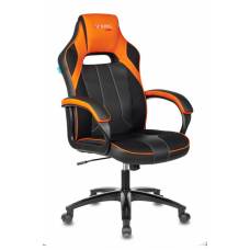 Игровое кресло Бюрократ VIKING 2 AERO черный/оранжевый искусст.кожа/ткань крестовина пластик