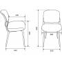 Стул для кухни Бюрократ KF-8W красный металл белый на ножках (KF-8W/RED) купить  по выгодным ценам