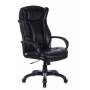 Кресло руководителя Бюрократ CH-879N черный Leather Venge Black эко.кожа крестовина пластик (CH-879N/BLACK) купить  по выгодным ценам