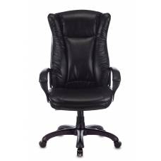 Кресло руководителя Бюрократ CH-879N черный Leather Venge Black эко.кожа крестовина пластик (CH-879N/BLACK)