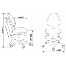 Кресло детское Бюрократ KD-2/G/TW-18 салатовый TW-18