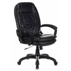 Кресло руководителя Бюрократ CH-868N черный Leather Venge Black эко.кожа крестовина пластик (CH-868N/BLACK)