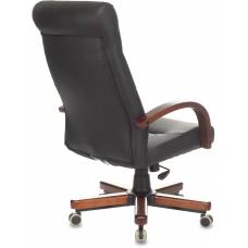 Кресло Бюрократ T-9928WALNUT/ECO черный эко.кожа /дерево