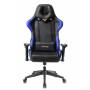 Игровое кресло Бюрократ VIKING 5 AERO черный/синий искусственная кожа с подголов. крестовина пластик купить  по выгодным ценам