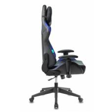 Игровое кресло Бюрократ VIKING 5 AERO черный/синий искусственная кожа с подголов. крестовина пластик