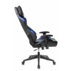 Игровое кресло Бюрократ VIKING 5 AERO черный/синий искусственная кожа с подголов. крестовина пластик