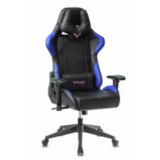 Игровое кресло Бюрократ VIKING 5 AERO черный/синий искусственная кожа с подголов. крестовина пластик
